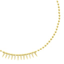 Spike Drop Necklace - Gold