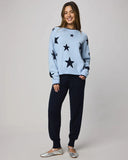 Silvie Star Sweater - Sea Breeze