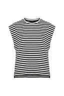 Lounge The Label Sleeveless Stripe Top Comporta - Black & White