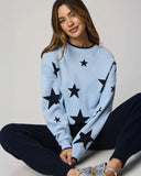 Silvie Star Sweater - Sea Breeze