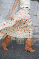 Lollys Laundry Sunset Maxi Skirt - Flower Print