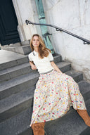 Lollys Laundry Sunset Maxi Skirt - Flower Print