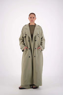 Serena Trench Coat - Sage