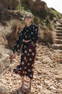 Tallow Skirt - Merlot Lillies