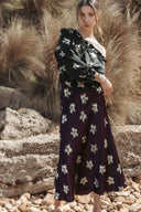 Tallow Skirt - Merlot Lillies