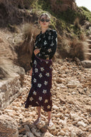 Tallow Skirt - Merlot Lillies