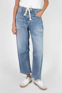 Madie Barrel Jean - Denim