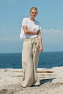 Baby Linen Tee - White