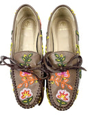 Arianna Beaded Moccasins - Brown