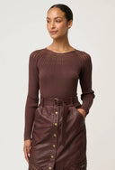 Rhiannon Knit Top - Mocha