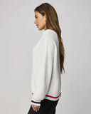 Vienna Tipped Sweater - White