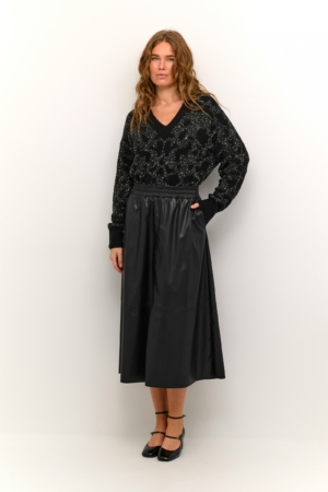 KAFFE KAmikka Faux Leather Skirt